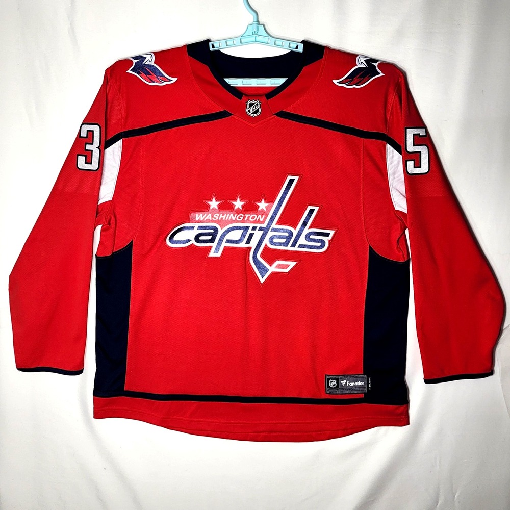 NHL Washington Capitals Henrik Lundqvist #35 Fanatics Breakaway Jersey Red